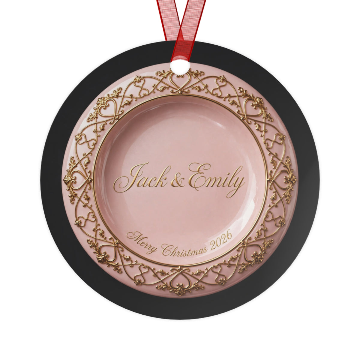 Personalized Couples Christmas Ornament 2026