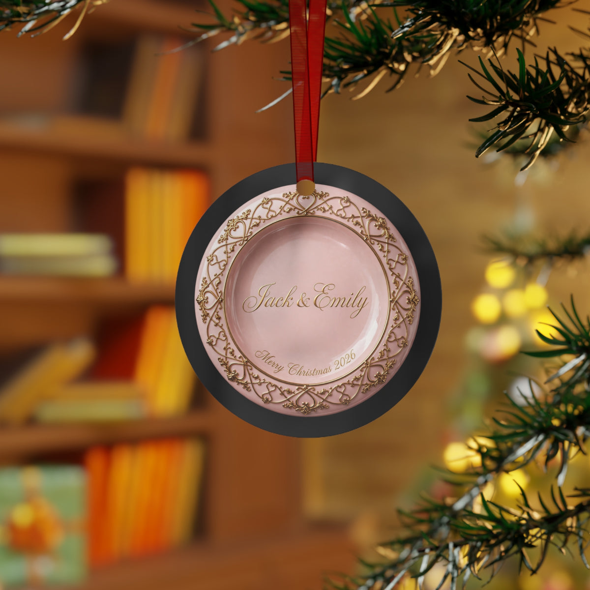 Personalized Couples Christmas Ornament 2026