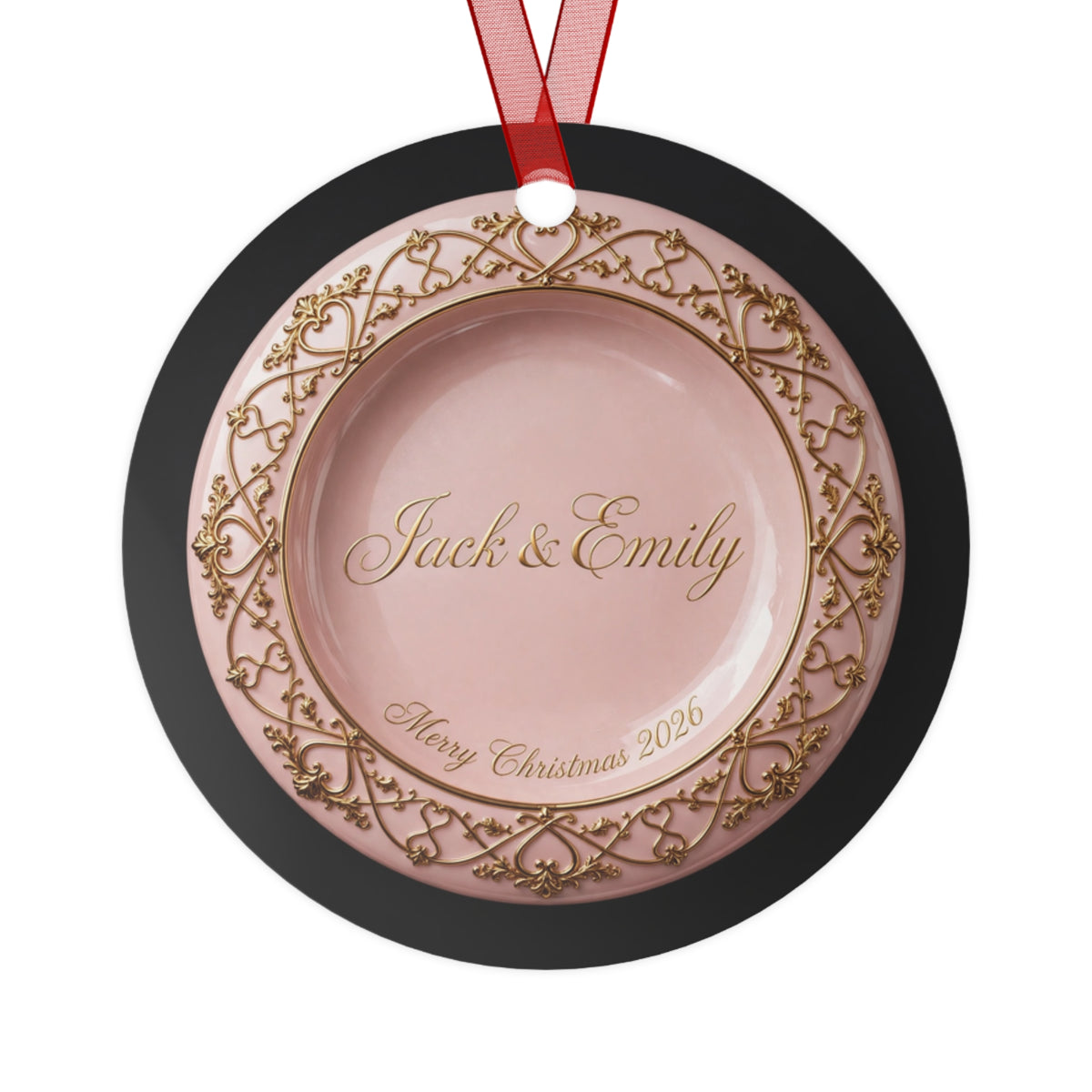 Personalized Couples Christmas Ornament 2026