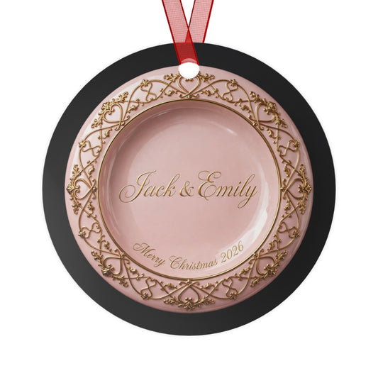 Personalized Couples Christmas Ornament 2026